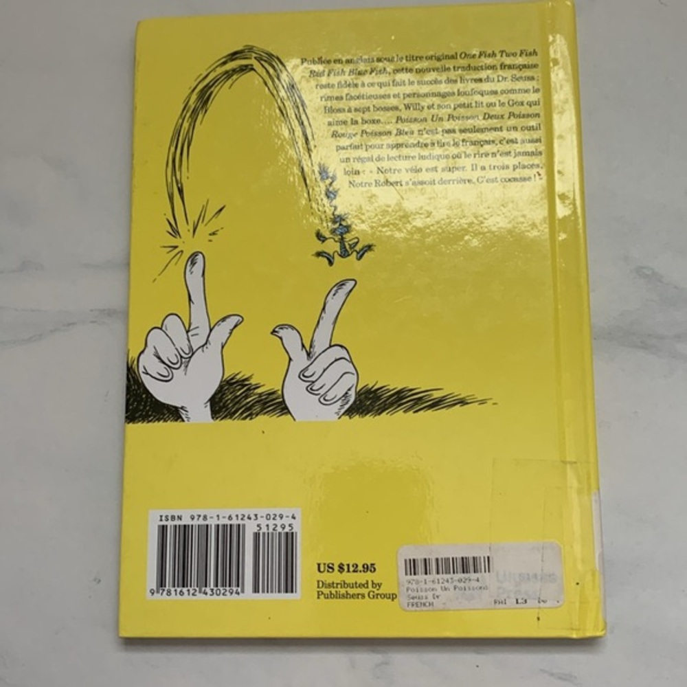1 Dr. Seuss book in French in good condition